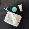 1PCS Women's Small Plaid Floral Cosmetic Bags Retro Ladies Lipstick Storage Bag Pouch Zipper Female Travel Makeup Case Handbags