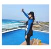 Plus Size Women's Long Sleeve Diving & Surfing Suit - Jellyfish Resistant, Slimming, Split Design, Waterproof Swimsuit with Long Pants.