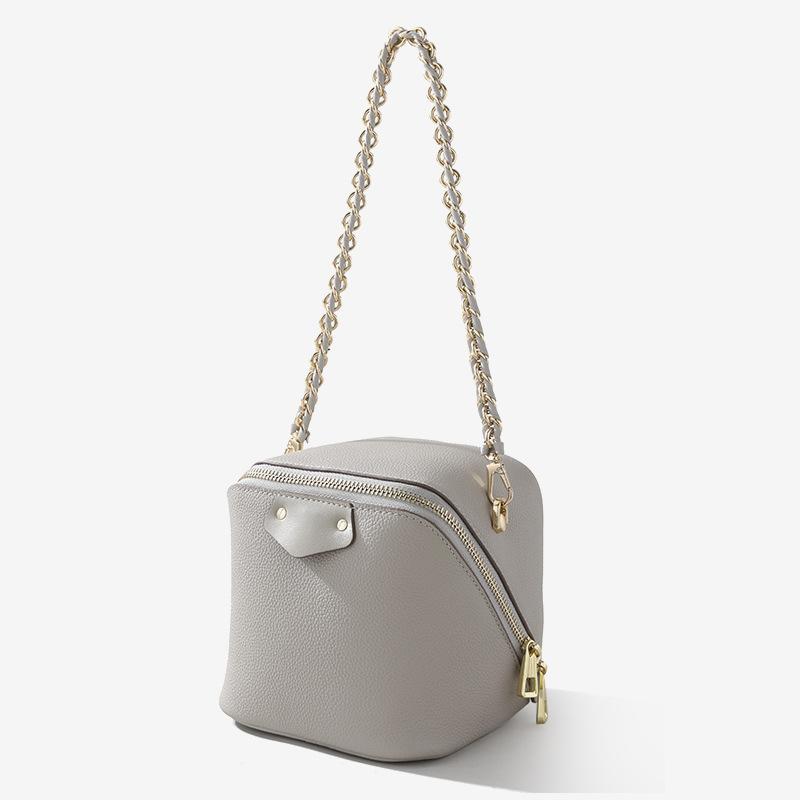 

Сумка-слон из натуральной кожи, дизайнерская сумка Niche Design, сумка-коробка в стиле ретро с застежкой-кнопкой, высококачественная, модная, универсальная, сумка через плечо на одно плечо