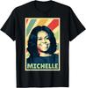 History And Politics Store Michelle Obama Vintage Colors Retro T-Shirt