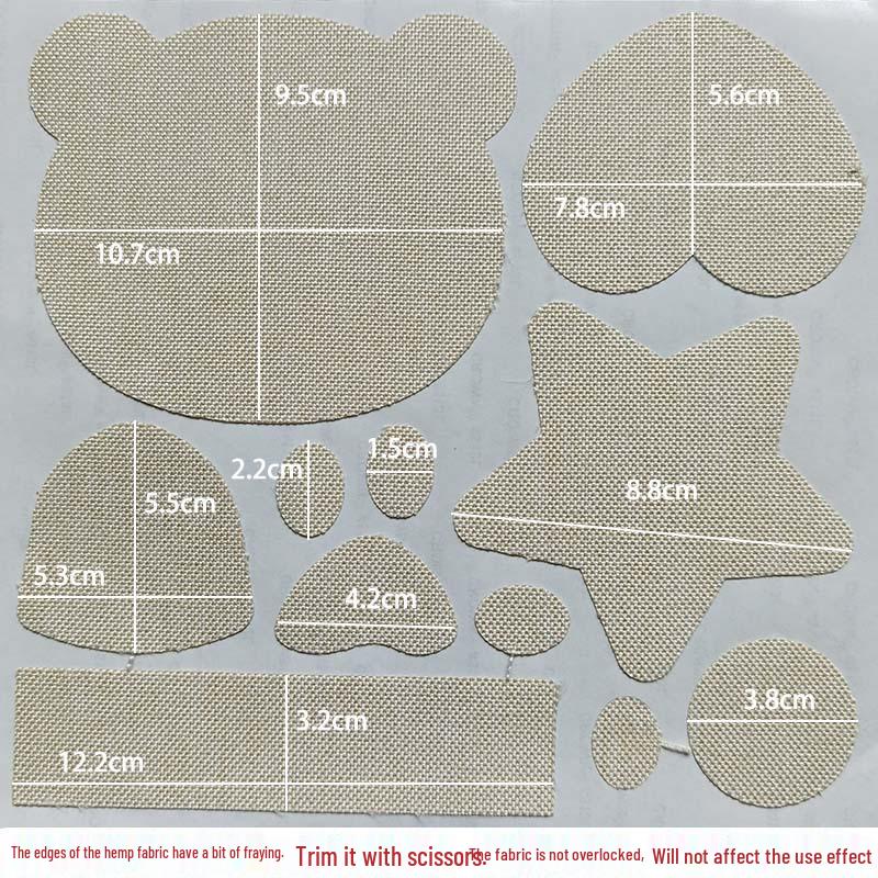 Linen-Like Self-Adhesive Cloth Repair Patch for Curtains & Tablecloths