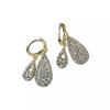 Japanese And Korean Water Droplets Full Of Diamonds, Zircon Earrings, Simple Temperament Earrings, Versatile Fashion Accessories