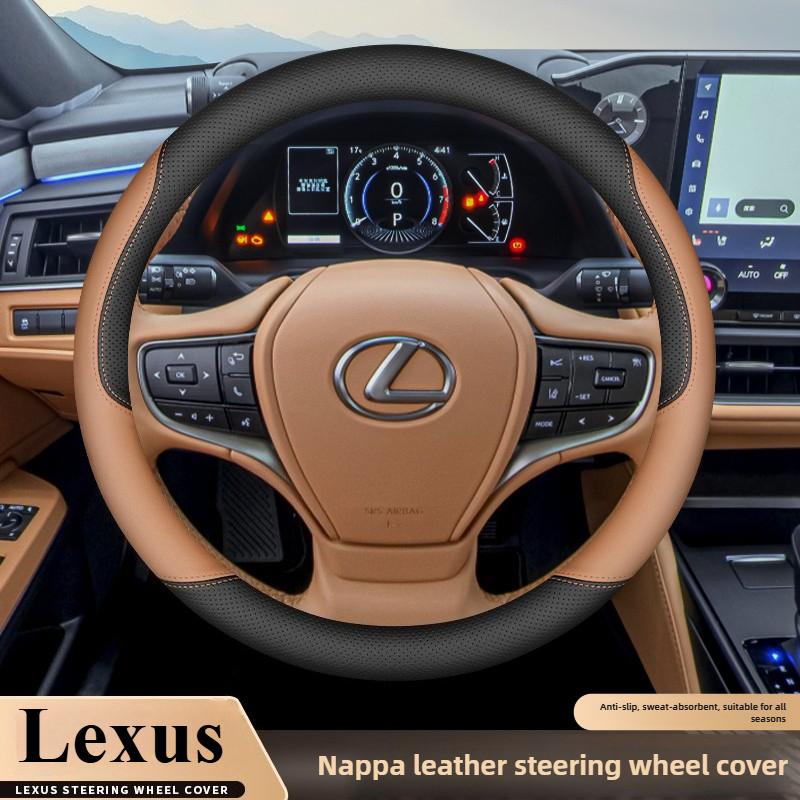 Leather Car Steering Wheel Cover for Lexus Is Es Es300h Rx Lbx Es350h Rx350 Rx500h Nx350h Nx450h Lx600 Accessories 2025 2026
