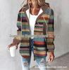 2024 European & American Women's Plaid Coat - Casual, Hot-Selling Autumn/Winter Style