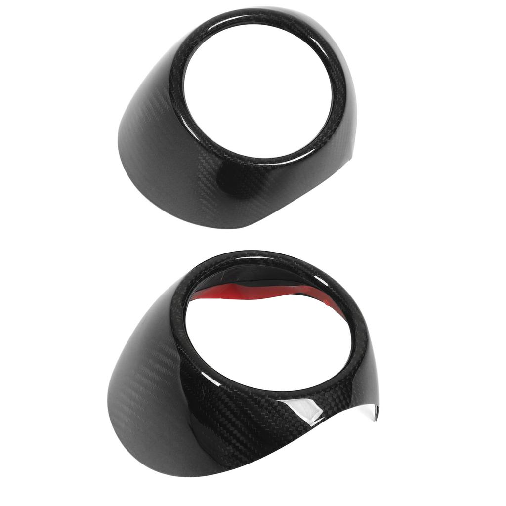 2 Pcs AC Vent Trim Dry Carbon Outlet Cover Front Dashboard Decoration Sticker Replacement for 2022 and Up LHD