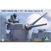 Takom 1/72 Scale British Battlecruiser HMS Hood Mark 1 38.1cm/42 Caliber Twin Turret B Plastic Model Kit TKO5020