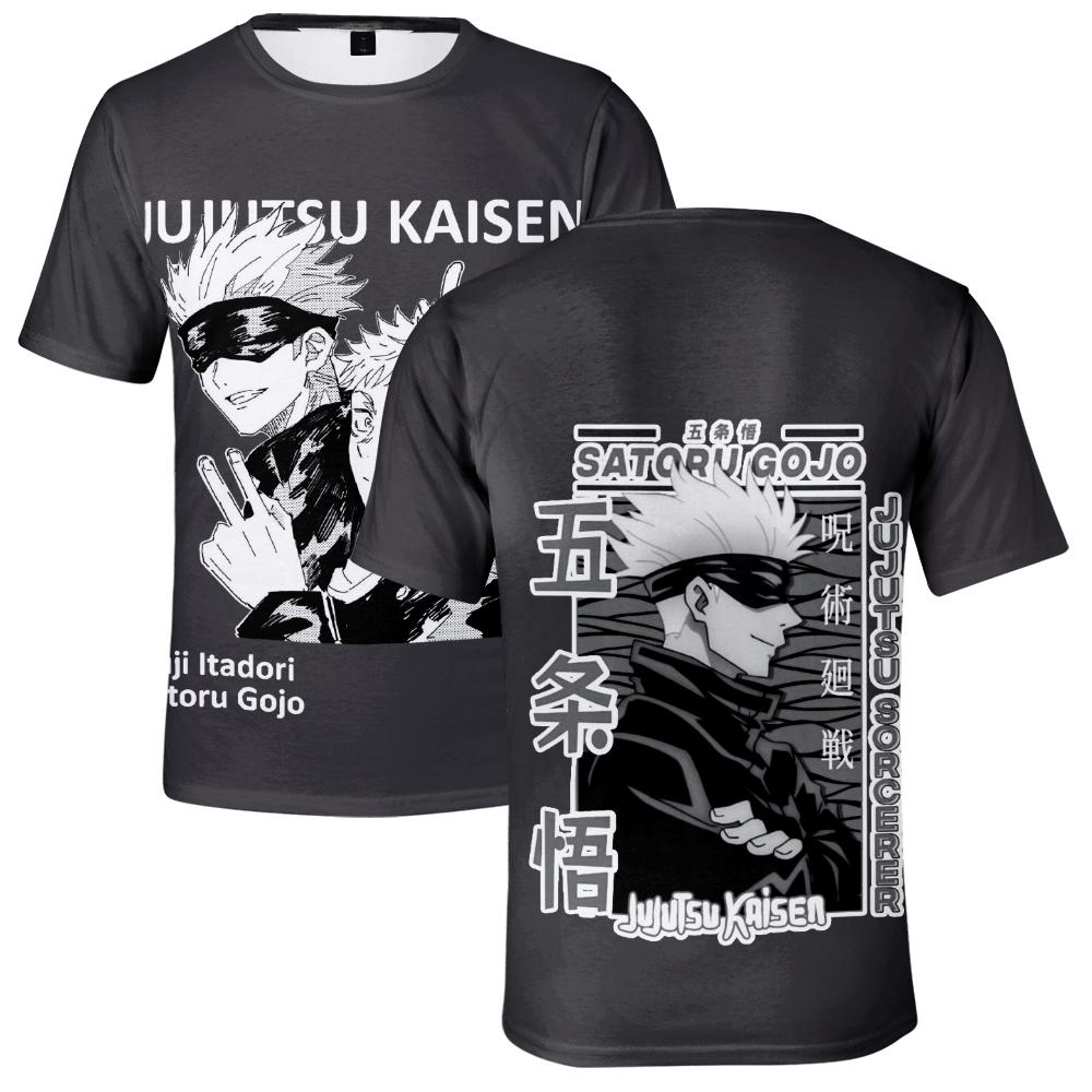 

Jujutsu Kaisen T Shirt for Men Women Summer Clothing Fitness O Neck Man T-shirt for Male Oversized New Men T-shirts Tops XS