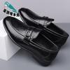 2025 Autumn New Men's Business Casual Leather Shoes Men's Soft-soled Hand-scratched Foot Leather Shoes