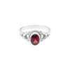 Natural Garnet Ring, 925 Sterling Silver Jewelry, Vintage Inspire Ring, Gift for Mother