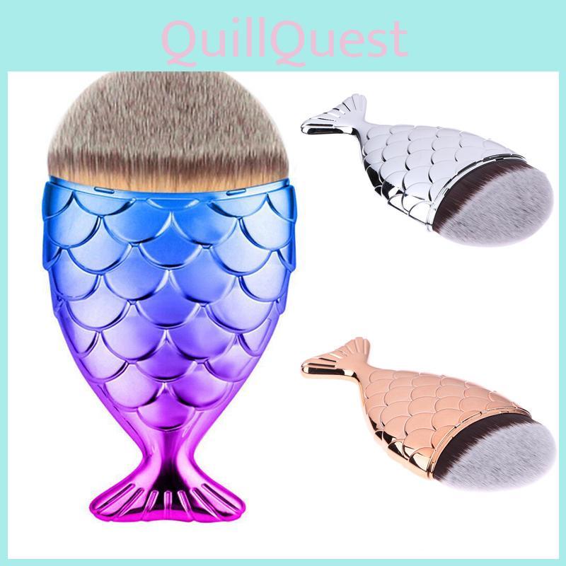 Colorful Mermaid Makeup Brush Large Size Foundation Brush Beauty Tool Must Have