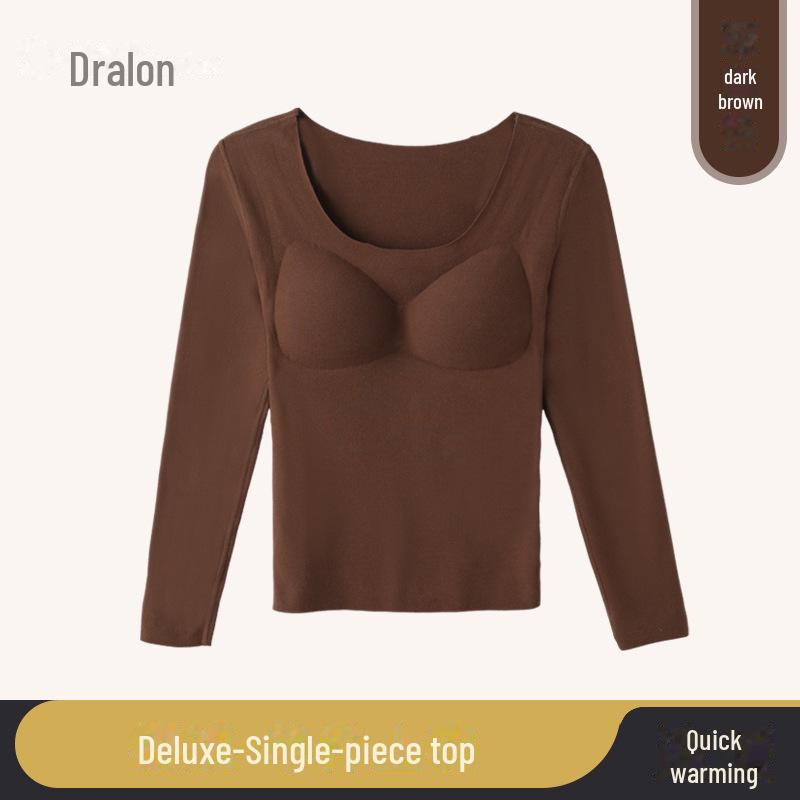 2023 Women's Seamless Autumn Thermal Set: German Velvet Warm Top & Pants