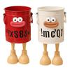 Cartoon Pen Holder Round Vertical Pencil Holder for Office Home Study Desktop