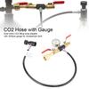 Dual Valve CO2 Filling 24in Hose Adapter with 3000psi Gauge for Sodastream Tank G1/2