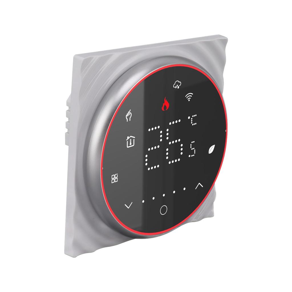 Inteligentny Termostat Domowy Aplikacja Sterowanie Głosowe Programowalny Wysoka Dokładność Suchy Styk Wiszący na Ścianie Piec