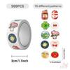 500Pcs/Roll Little Happiness - Lucky Life Kids Rewards Stickers - DIY Scrapbooks Album Decor Sealing Label Decals