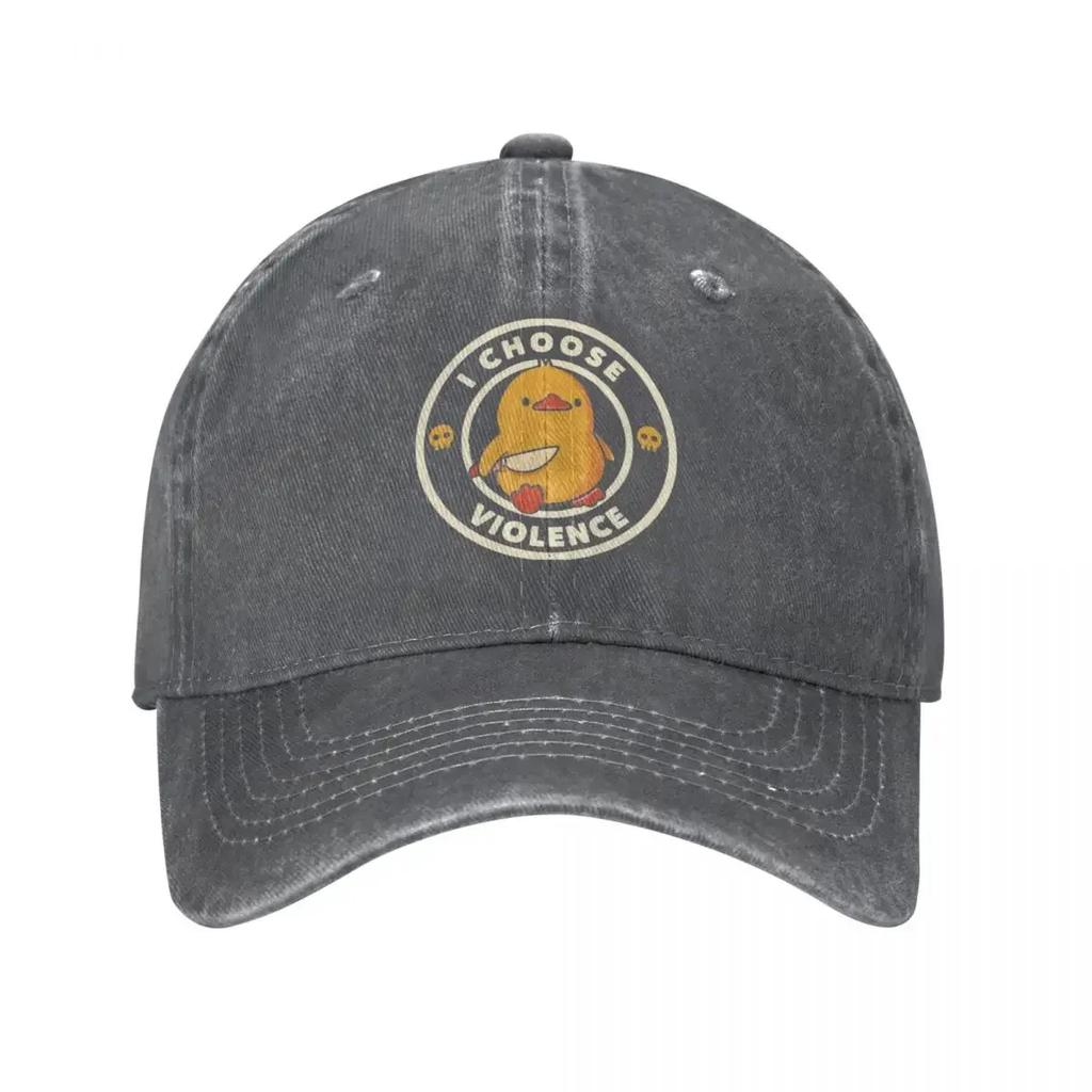 Ich wähle Gewalt Ente Unisex Baseballkappe Used Baumwollmützen Kappe Lässig Outdoor Workouts Verstellbare Passform Snapback-Mütze