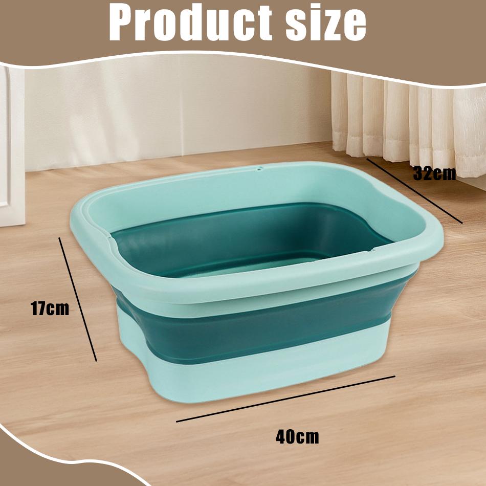 Katlanabilir Ayak Banyosu Masaj Kovası Islatma Kovası Katlanır Havza Spa Ayak Banyosu Kovası Ev Sauna Küvet Pedikür Banyo Küveti