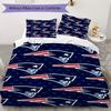 New England Patriots Pattern Bedding Uilt Set Uilt Cover Pillowcase Home Decoration Birthday Gift (1*duvet Cover + 2*pillowcase Without Core)