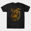 Asian Size Cotton Unisex Tshirt Print T-shirt Three Headed Monster King Ghidorah T-shirt No-Cut Print Regular Fit