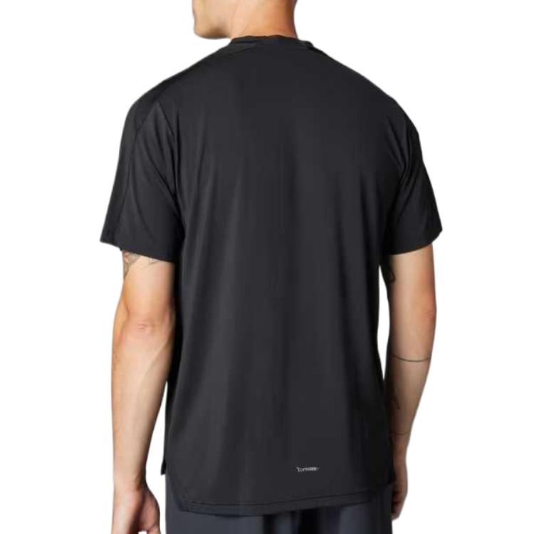 Adidas T Shirts Men's Black Crew Neck Thin Straight Fit JI8181