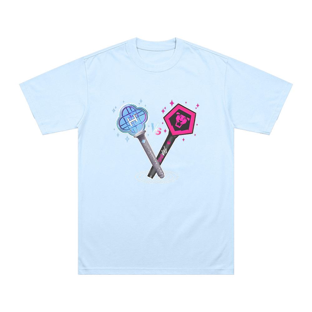 KPop Demon Hunters Light Sticks T-Shirt Summer Fashion Leisure High Quality Versatile Breathable Y2K Cotton Unisex T Shirt Tops