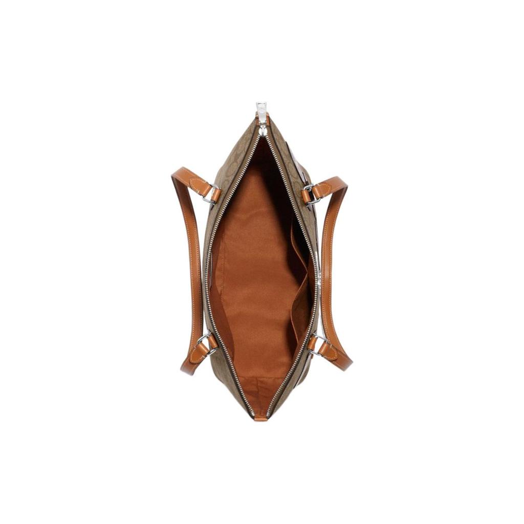 New COACH Gallery Leather Tote Bag Shopping Bag Handbag Shoulder Bags Women's Brown CJ603-SVOT8