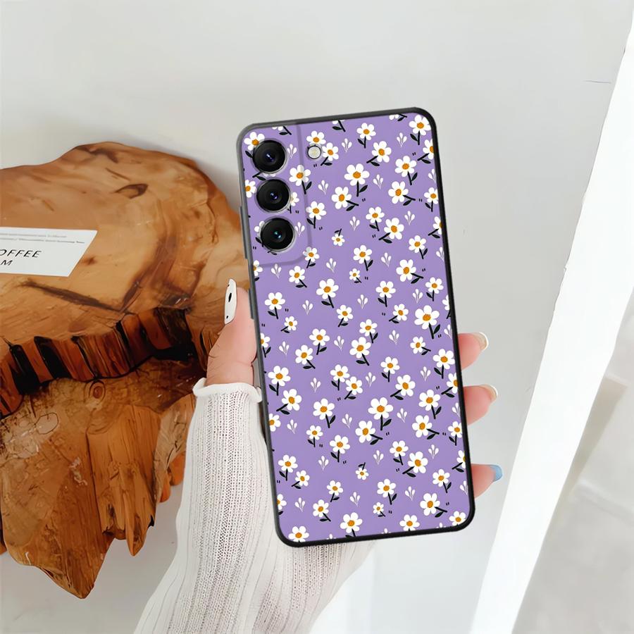Simple Chrysanthemum Phone Cover Case for Samsung Galaxy A52 A36 A23 A05 A25 A16 A06 A55 A37 A57 A15 A73 A51 A53 A17 A13 A50 A70
