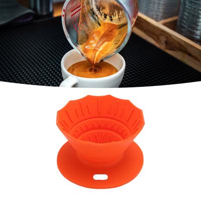 Pour Over Coffee Dripper Food Grade Silicone Folding Portable Hand Brewed Coffee Filter