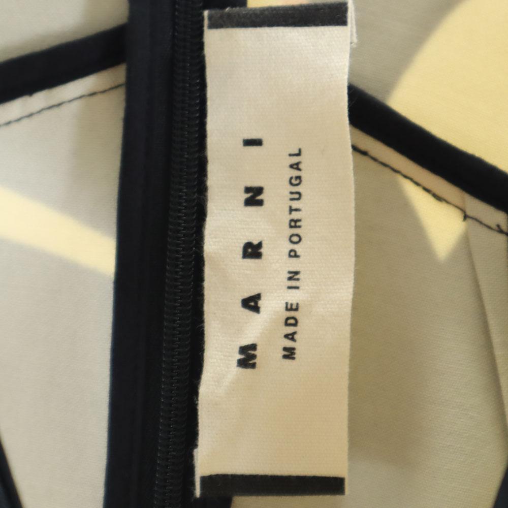 Marni Made In Portugal Silk Blend No Sleeve One Piece 38 Beige Women Used