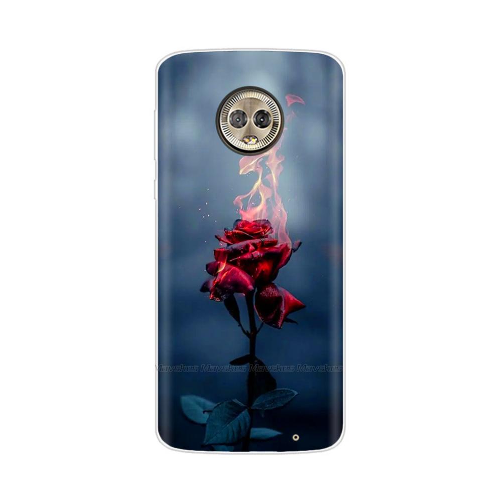 For Moto G6 Play Case TPU Soft Paint Animal Silicone Clear Cover for Motorola Moto G6 Play Plus G6Play Cases Protective Shell