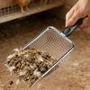 Heavy Duty Stainless Steel Chicken Manures Shovel for Easy Cleaning of Poultry Coops with Ergonomic Handle