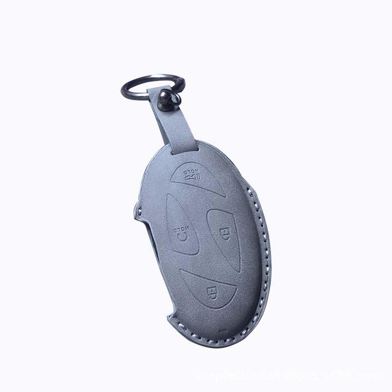 Hyundai Elantra, Sonata & Ioniq 24 Smart Key Fob Case - 11th Gen Sapphire Blue with Button