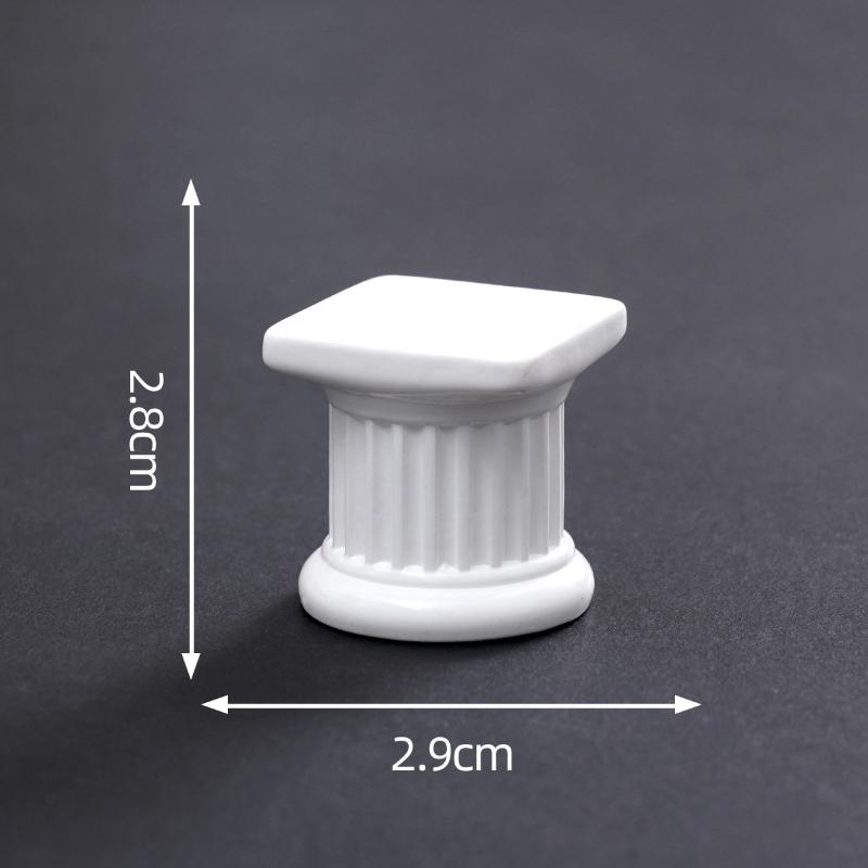 Roman Pillar Greek Column Statue Pedestal Candlestick Stand Figurine Sculpture Indoor Home Dinning Room Garden Scenery Decor
