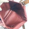 HERMES flap Barda 33 Drawstring Shoulder Bag Leather Rouge Ash Brown