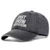 Unisex SHIT SHOW SUPERVISOR Print Wash Baseball Caps Spring and Autumn Outdoor Adjustable Casual Hats Sunscreen Hat Sports Cap