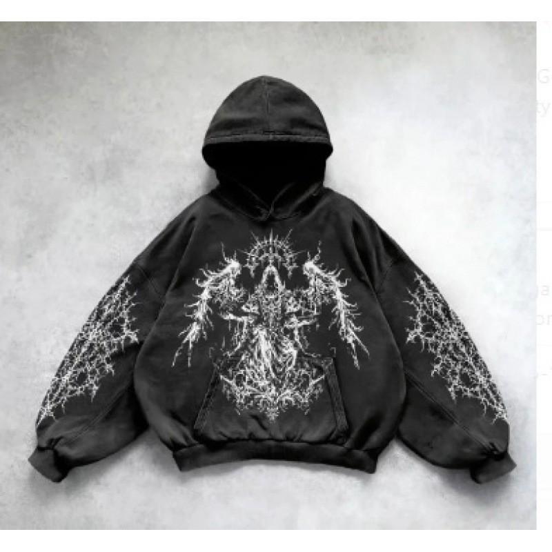 Unisex Oversized Hooded Sweatshirt With 3D Print Streetwear Long Sleeve Pullover Winter Casual Wear