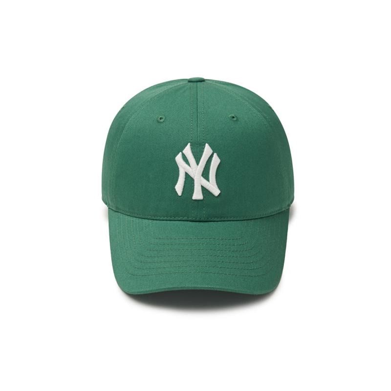 MLB Cotton Baseball Caps Unisex Green Fashion 3ACP6601NGP028