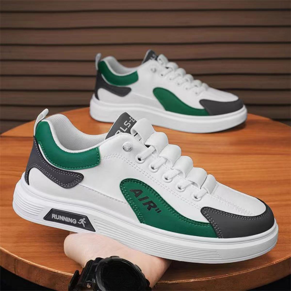 

Мужские низкие модные и трендовые кроссовки для спорта, повседневная обувь для мужчин на одну ногу 43 зелёный