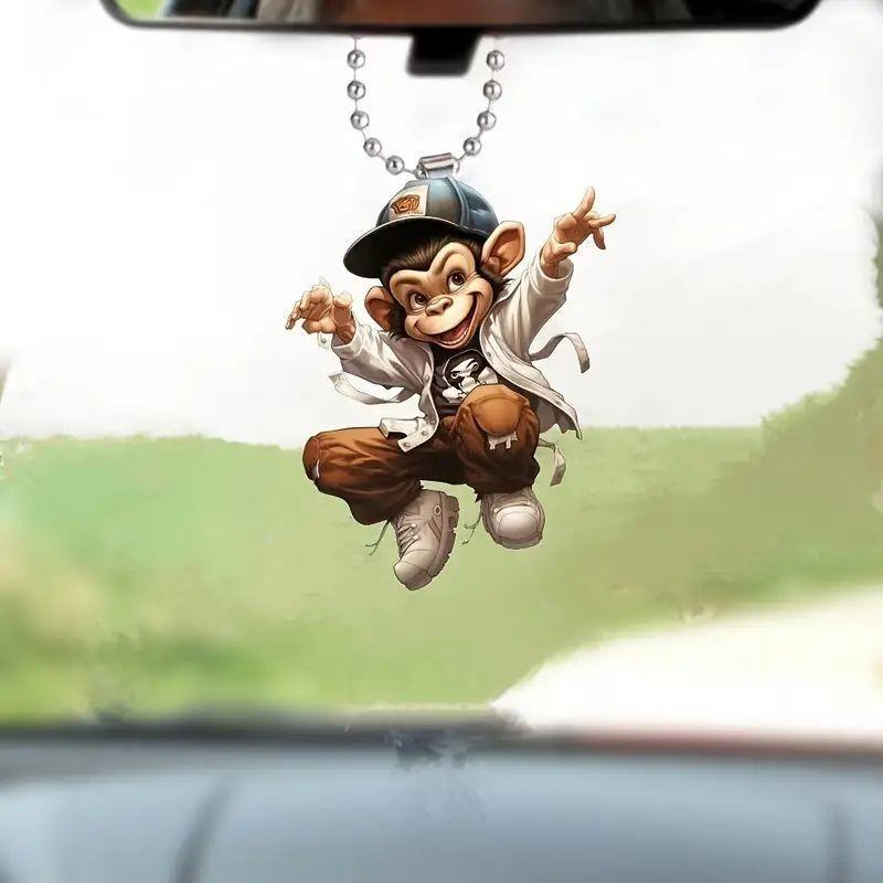 Cute Acrylic Cartoon Car Pendant Perfect For Adding A Fun Touch To Your Cars Interior