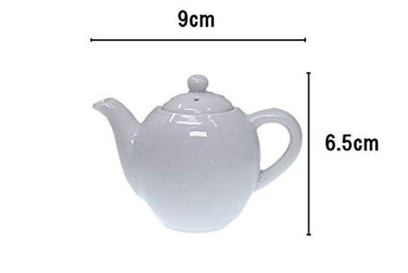 Set of 5 LM Made in Miniature for Soy Granulated and Other Commercial ACS WEB Pots, Japan, Ceramic, Single-Serve, Milk, Sauce, Vinegar, Sugar, Milk,