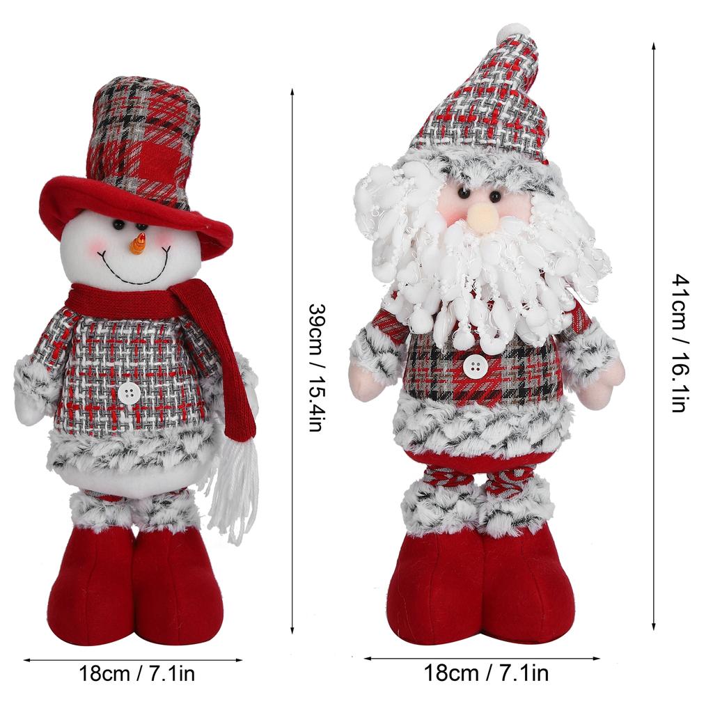 Xmas Decoration For Home Flannel Retractable Christmas Tree Innovative Doll Home Decoration Xmas Easter Ornaments