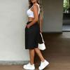 Women’s Casual Loose Fit Drawstring Waist Knee Length Shorts with Pockets for Everyday Wear and Comfort