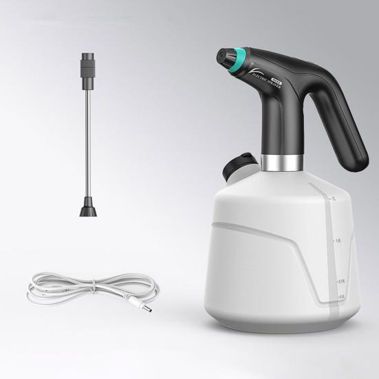 2L Electric Spray Bottle USB Rechargeable Garden Sprayer with Nozzle Multi-function Spray Bottle with Battery Indicator for Watering Disinfection
