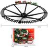 Christmas Train Set with Sounds and Lights Electric Rail Car Toy Mini Train Toy Set for Christmas
