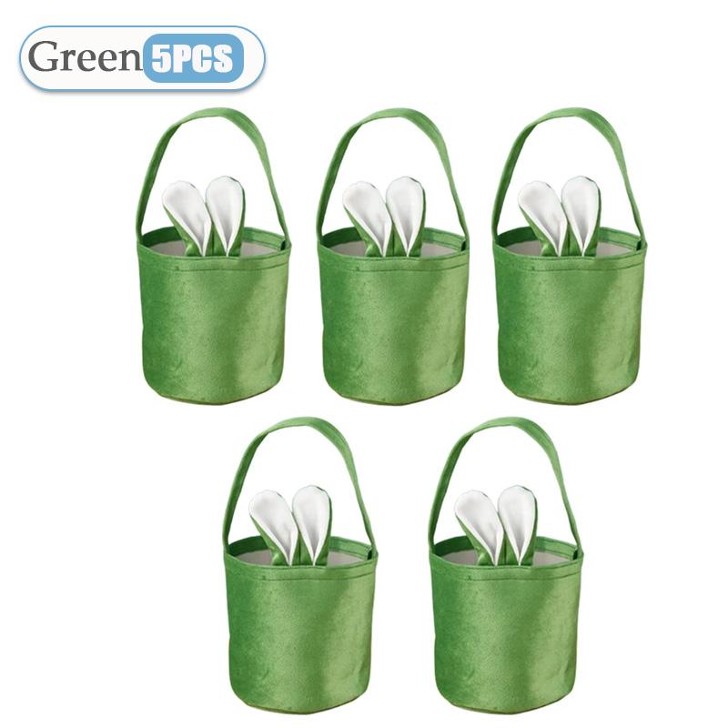 1-20 STÜCKE Ostern Cartoon Hasenohren Eimer Tasche Buntes Kaninchen Osterei Handtasche Frohen Ostertag für Kinder Hasenohren Süßigkeitentüten