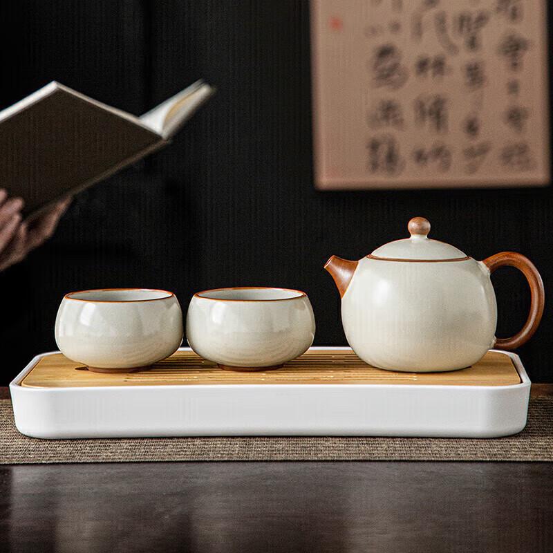 Chinese Ru Kiln Ceramic Tea Set