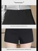 Women's Summer 2024 High-Waist Black Hot Pants 
