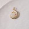 Jade Rabbit & Moon Pendant: Diamond Inlaid, Mother-of-Pearl Texture, Kawaii Design, Women's Light Luxury Collarbone Chain