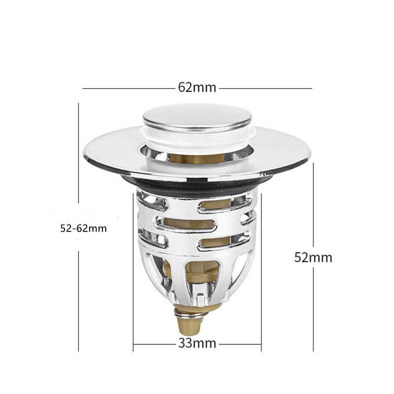 

Пробка для раковины в ванной комнате, универсальная пробка для раковины, сливной фильтр, антиблокировочный антизапах, аксессуары для раковины
