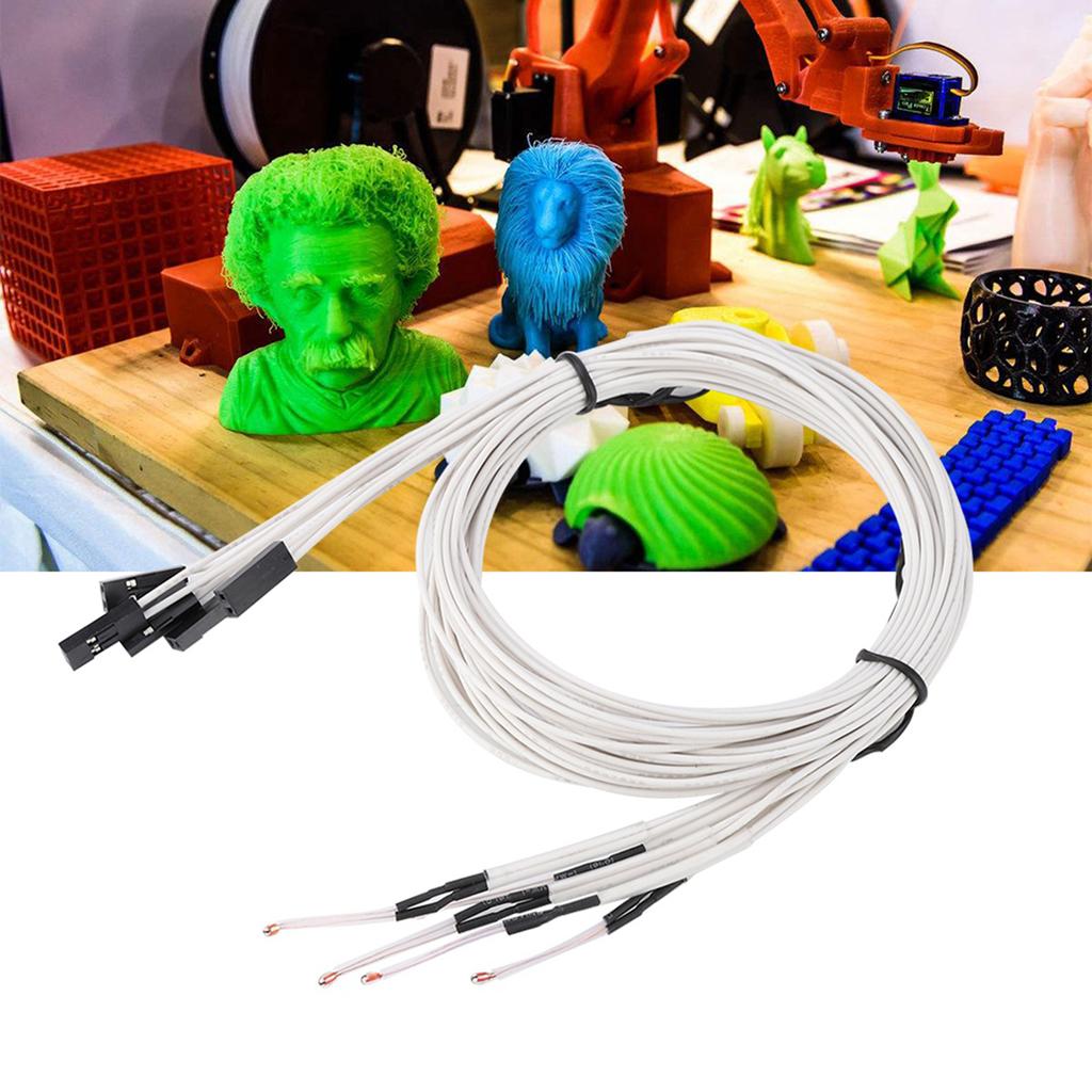 5PCS Accessori Stampante 3D Sensore di Temperatura 100K 3950 Con Terminale Termistore